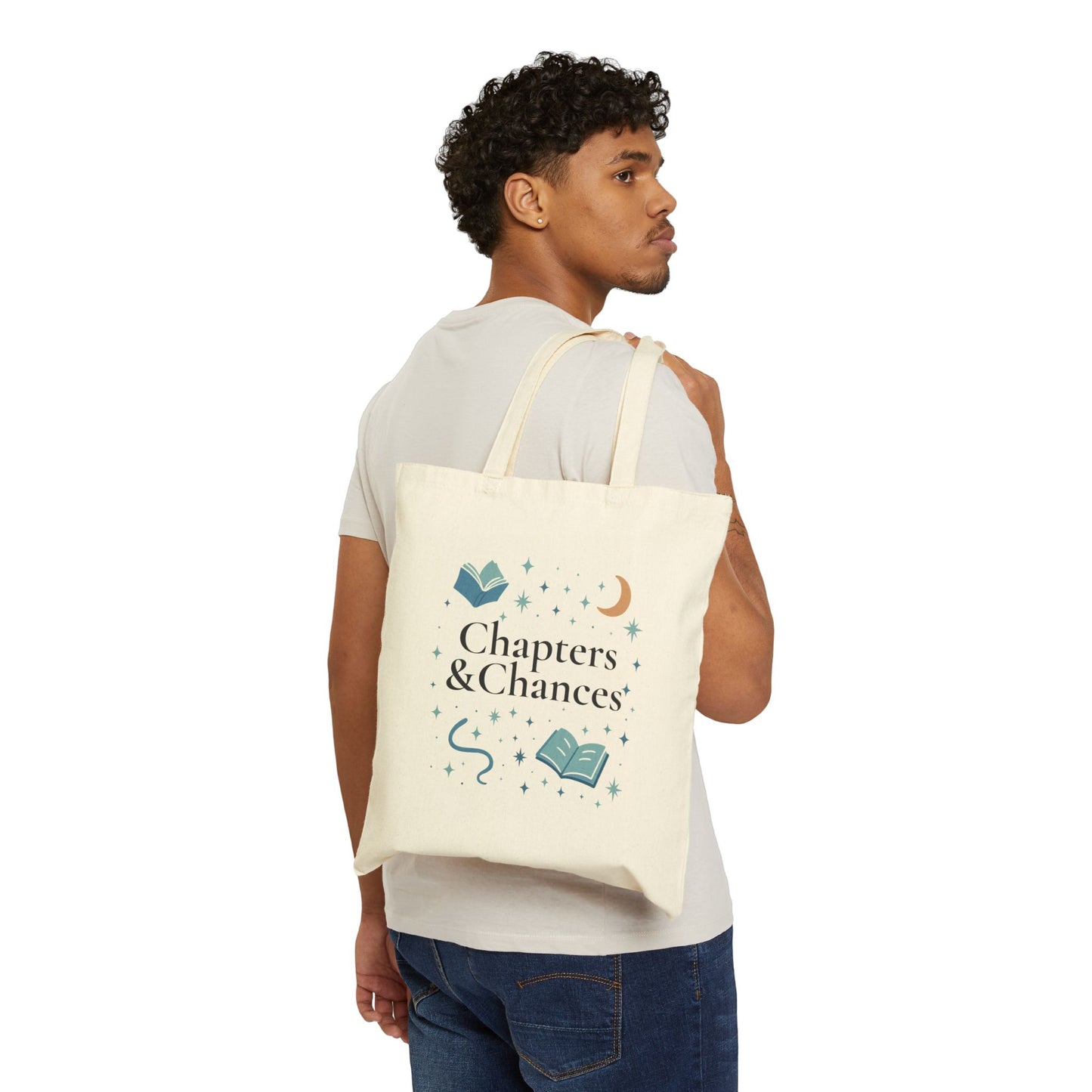 Chapters & Chances Cotton Canvas Tote Bag