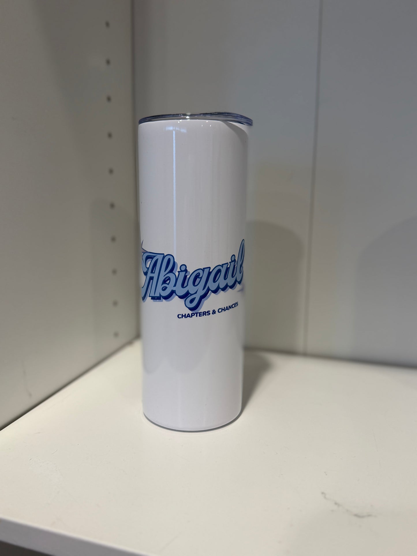 Chapters & Chances Custom Name Bookish Tumbler