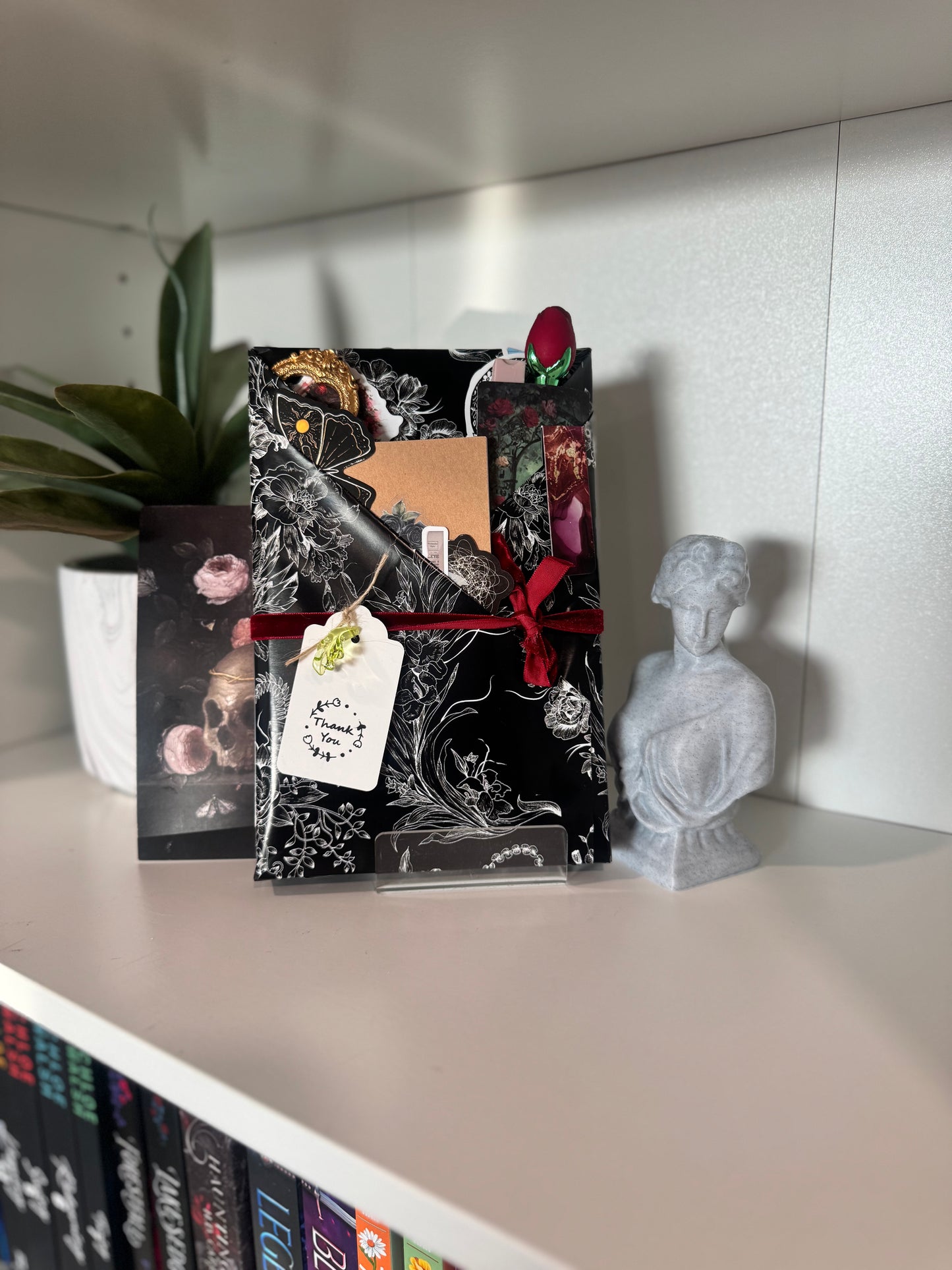 Gothic Book Box w/ Haunted Bust (perfect for fall/spooky season)