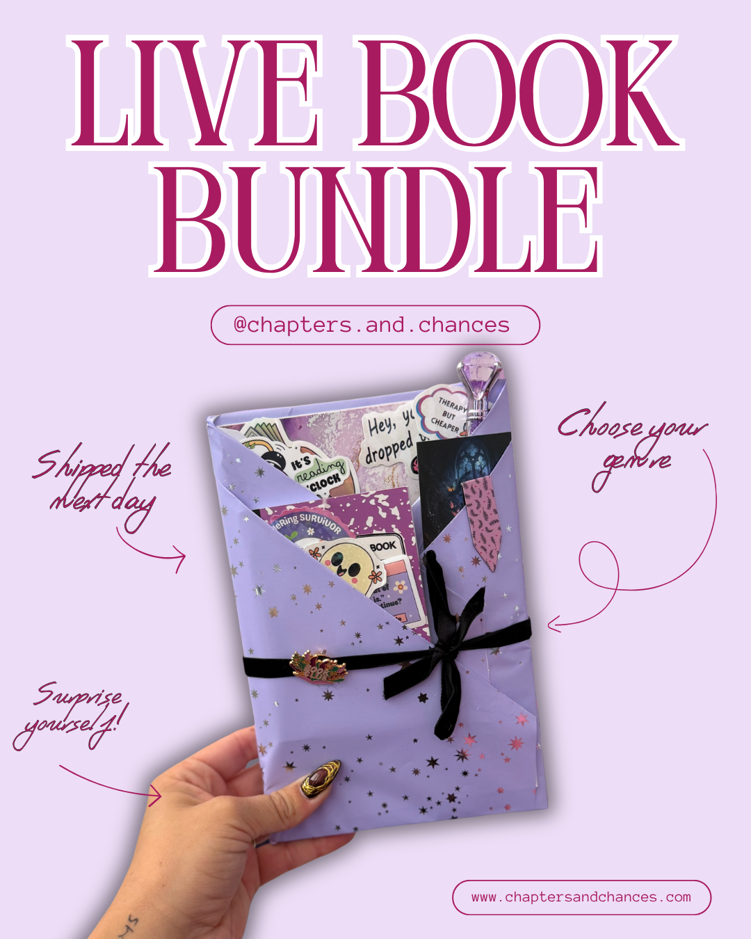 LIVE ONLY -  Pick Your Own Bookish Bundle with Goodies