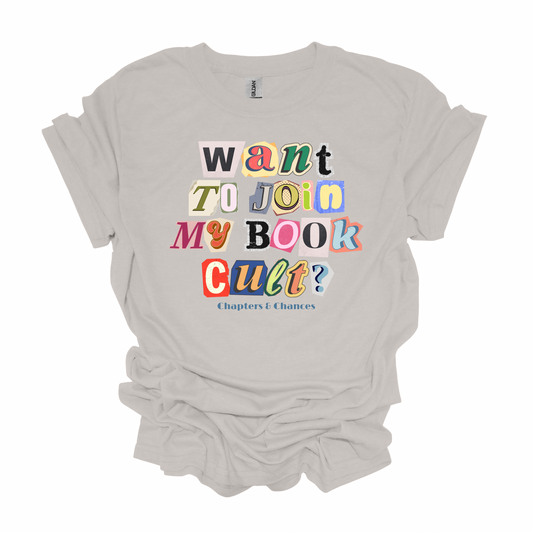 PREORDER Book Club Merch - Want to Join a Book Cult?