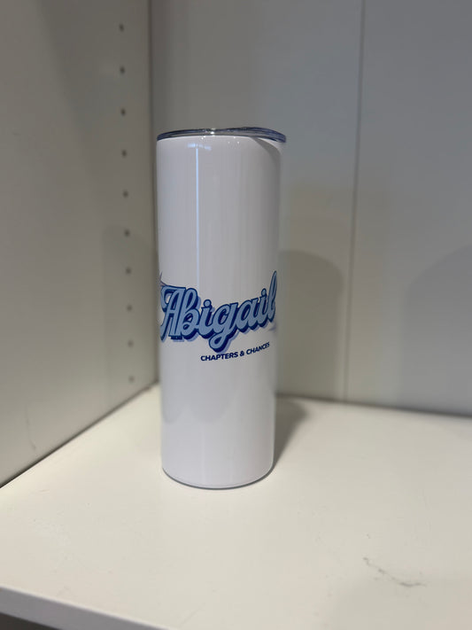 Chapters & Chances Custom Name Bookish Tumbler - Chapters & Chances