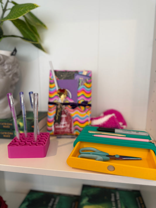 Writer's Discovery Box w/ 3D-Printed Pen Holder/Drawer & Book Bundle - Chapters & Chances